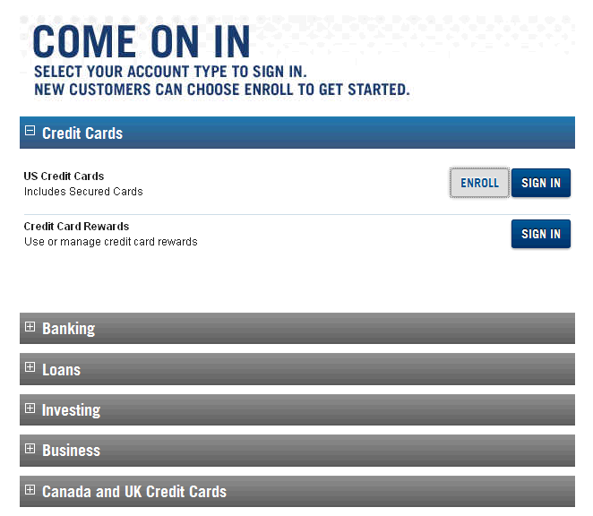 capital one bank credit card sign up
