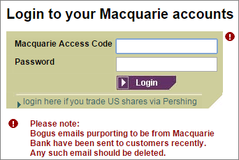 Macquarie Bank Login