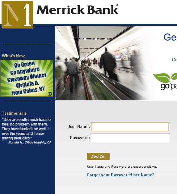 Merrick Online Banking Registration Issues