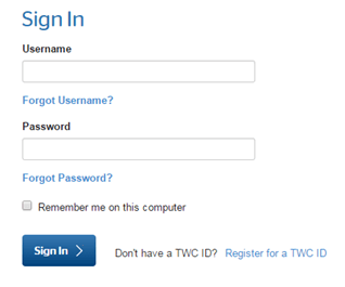 TWC Email Login - Screenshot of TWC mail website mail.twc.com