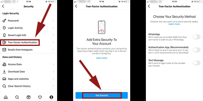 Secure Instagram account with Instagram two factor authentication/Part 2 Secure Instagram account with Instagram two factor authentication/Part 2