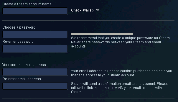 Steam account login